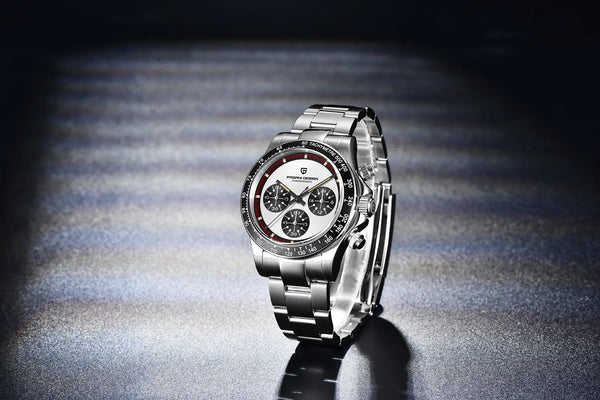 Planet Gates PAGANI DESIGN 2024 New Men Quartz Wristwatch Fashion Ceramic Bezel Chronograph Stopwatch Waterproof 100m Stainless Watch for Men