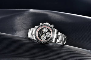 Planet Gates PAGANI DESIGN 2024 New Men Quartz Wristwatch Fashion Ceramic Bezel Chronograph Stopwatch Waterproof 100m Stainless Watch for Men