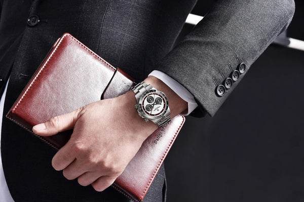 Planet Gates PAGANI DESIGN 2024 New Men Quartz Wristwatch Fashion Ceramic Bezel Chronograph Stopwatch Waterproof 100m Stainless Watch for Men