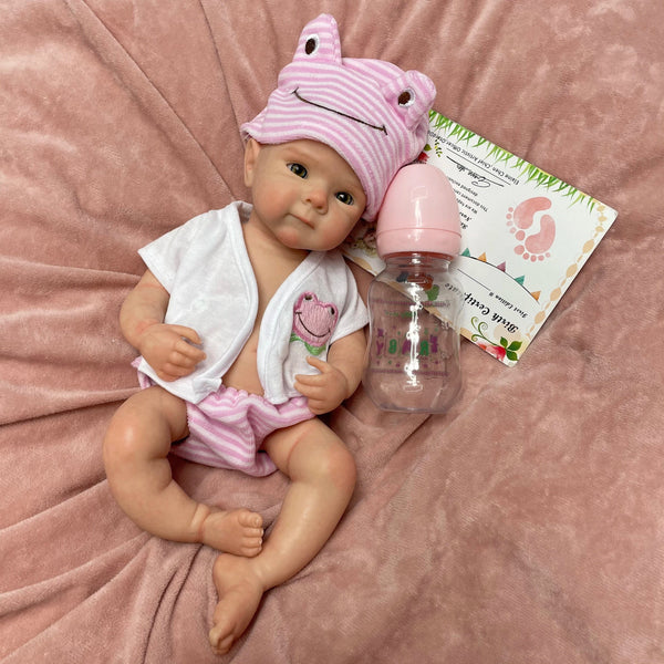 Planet Gates Painted-2 33CM Lovely Girl Bettie Whole Body Soft Solid Silicone Reborn Doll Painted/Unpainted Reborn Baby Doll Toys Corpo De Silicone