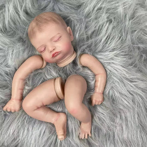Planet Gates Painted Doll Kit / With Cloth Body 19 inch Painted Vinyl Reborn Doll Kit Rosalie Unassembled Lifelike Baby 3D Painting with Visible Veins Cloth Body Included