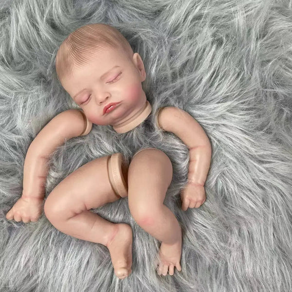 Planet Gates Painted Doll Kit / With Cloth Body 19 inch Painted Vinyl Reborn Doll Kit Rosalie Unassembled Lifelike Baby 3D Painting with Visible Veins Cloth Body Included