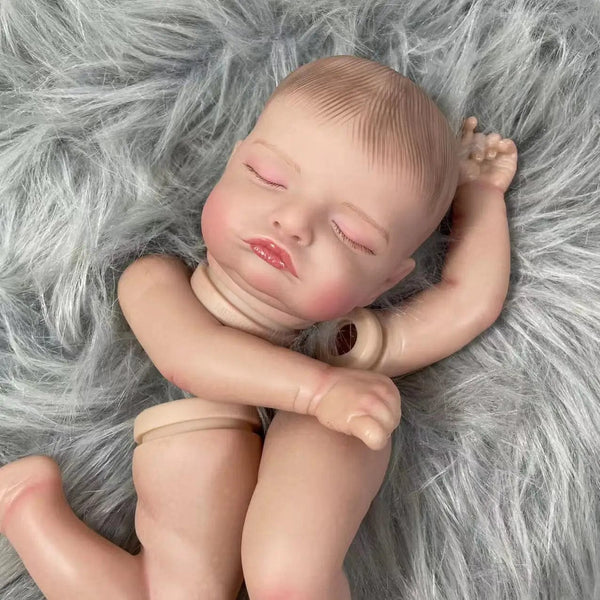 Planet Gates Painted Doll Kit / With Cloth Body 19 inch Painted Vinyl Reborn Doll Kit Rosalie Unassembled Lifelike Baby 3D Painting with Visible Veins Cloth Body Included