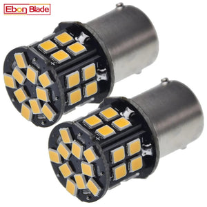 Planet Gates Pair 6V LED Signal Lamp 1156 BA15S 1157 BAY15D BA15D Warm White Car Motorcycle Bike Backup Reverse Tail Brake Turn Light Styling