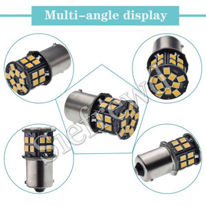 Planet Gates Pair 6V LED Signal Lamp 1156 BA15S 1157 BAY15D BA15D Warm White Car Motorcycle Bike Backup Reverse Tail Brake Turn Light Styling