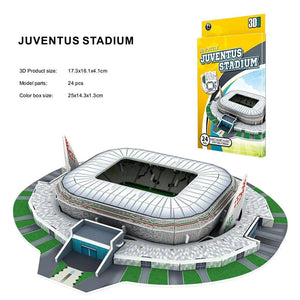 Planet Gates Palm Size DIY 3D Football Field Puzzle Mini Soccer Stadium Building Model Assembly Handmade Toys Desktop Decorations