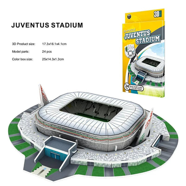 Planet Gates Palm Size DIY 3D Football Field Puzzle Mini Soccer Stadium Building Model Assembly Handmade Toys Desktop Decorations