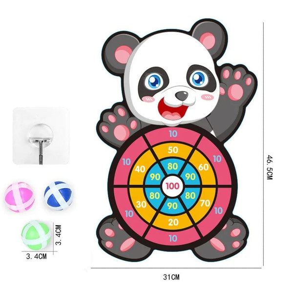 Planet Gates Panda Montessori Throw Sport Shooting Target Sticky Ball Dartboard Basketball Board Games Educational Children Indoor Outdoor Game Toy