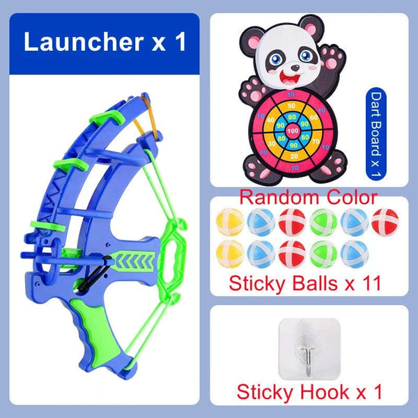 Planet Gates Panda x 11 Balls Montessori Throw Sport Shooting Target Sticky Ball Dartboard Basketball Board Games Educational Children Indoor Outdoor Game Toy