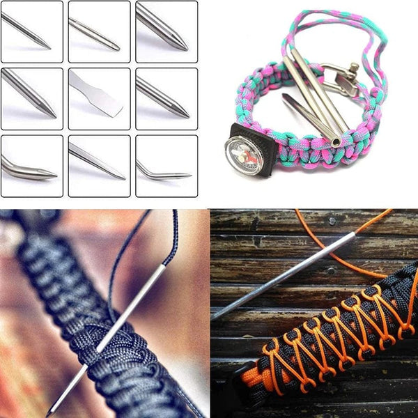 Planet Gates Paracord Knitting Tool Set Aluminium Parachute Cord Needles Bracelets DIY Weave Tool Umbrella Rope