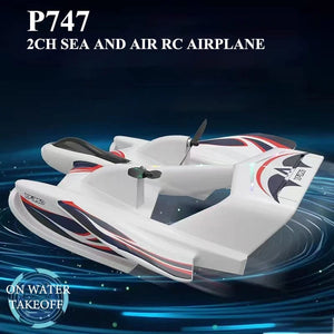 Planet Gates Parkten P747 2CH Sea And Air RC Airplane EPP Remote Control Aircraft  With LED Fixed Wing Plane Toys The Best Gift For Boys