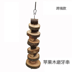 Planet Gates Parrot Chew Toy Cotton Rope Birds Toy Bite Bridge Bird Tearing Toys Cockatiels Training Hang Swings Birds Cage Supplies