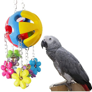 Planet Gates Parrot Chew Toy Cotton Rope Birds Toy Bite Bridge Bird Tearing Toys Cockatiels Training Hang Swings Birds Cage Supplies