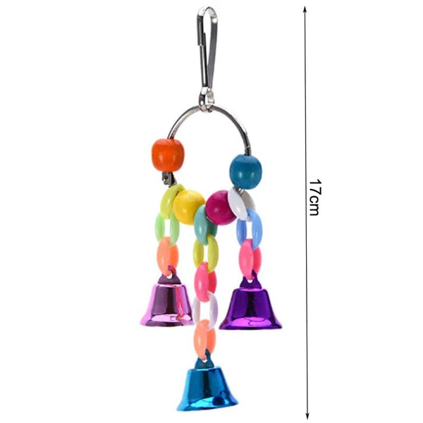 Planet Gates Parrot Chew Toy Cotton Rope Birds Toy Bite Bridge Bird Tearing Toys Cockatiels Training Hang Swings Birds Cage Supplies