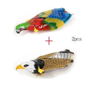 Planet Gates parrot  eagle Simulation Bird Interactive Cat Toys Electric Hanging Eagle Flying Bird Cat Teasering Play Cat Stick Scratch Rope Pet Toys