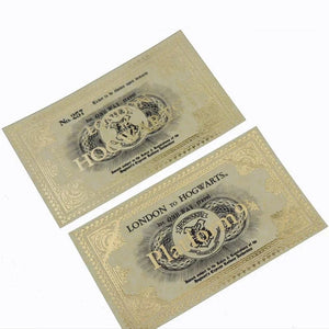 Planet Gates Party Cosplay Props  Platform 934 Bronze Return Ticket Magical Spell Chart Owl Hedwig Variations Film Performance Props