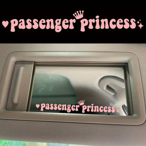 Planet Gates Passenger Princess Sticker Makeup Mirror Sticker For Car, Motorcycle, Door Bumper Hood And Other Beautiful Decorative Accessories
