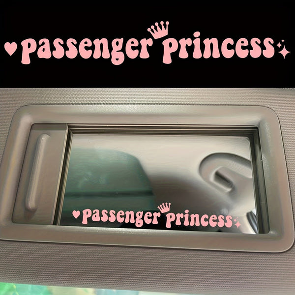 Planet Gates Passenger Princess Sticker Makeup Mirror Sticker For Car, Motorcycle, Door Bumper Hood And Other Beautiful Decorative Accessories