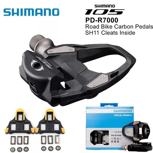 Planet Gates PD-R7000 SHIMANO 105 PD R7000/PD-R8000 Road Bike Pedals Carbon Self-Locking Pedals With SH11 Cleats SPD-SL R540 Bike Part Pedals