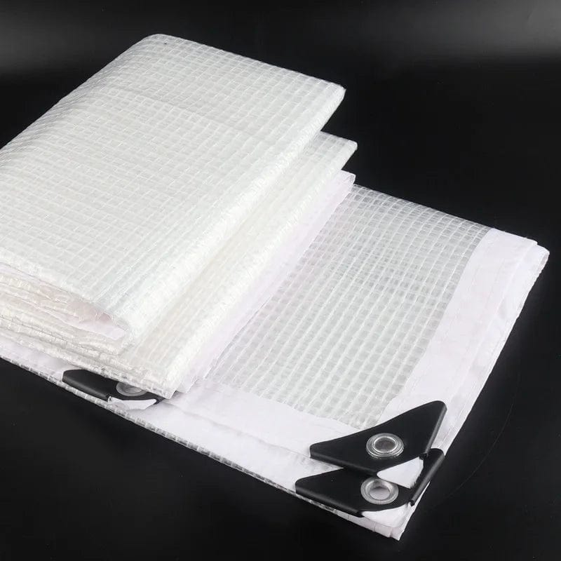 Planet Gates PE Mesh Tarpaulin / 3mX4m / spain 0.33mm Transparent PE Tarpaulin Mesh Reinforce Rainproof Cloth Waterproof Terrace Balcony Plants Cover Keep Warm Sun Shade Net