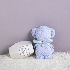 Planet Gates Pearl Bear Blue / 30*30cm Pearl Bear 1pc Cute Bear Shaped Towel, Super Soft Square Towel, Coral Velvet Towel, Cute Towel Gift, Home Decor, Housewarming Gift