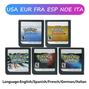 Planet Gates Pearl NOE Pokemon Series DS Game Cartridge Video Game Console Card Platinum Pearl Diamond HeartGold SoulSilver Multilingual for NDS 3DS