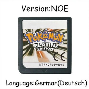 Planet Gates Pearl NOE Pokemon Series DS Game Cartridge Video Game Console Card Platinum Pearl Diamond HeartGold SoulSilver Multilingual for NDS 3DS