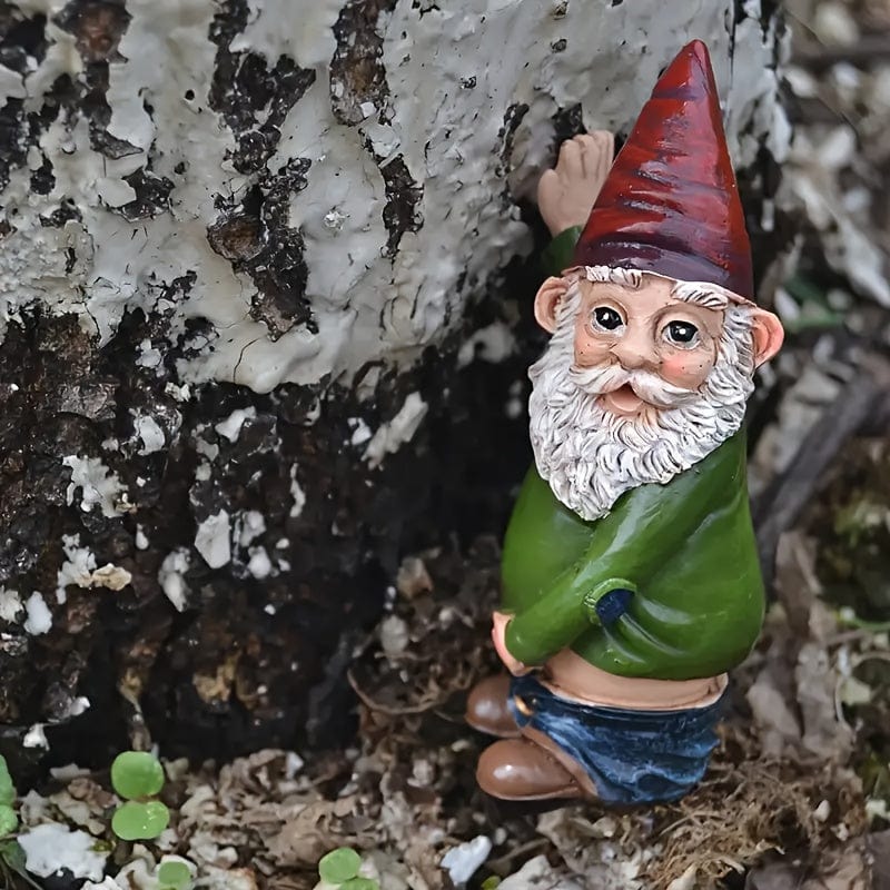 Planet Gates Peeing Dwarf 1pc, Classic Garden Courtyard Outdoor Decoration Resin Ornaments, Funny And Cute Little Peeing Dwarf
