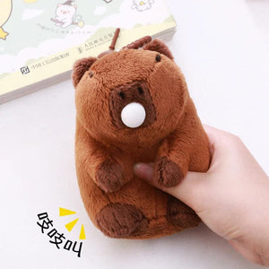 Planet Gates pendant-12cm Rytanda Capybara Clap Circle Toys Slap Snap Wrap Wristband Bracelet Capybara Plush Hand Ring Fun Pop Circles Kids Christmas Gift