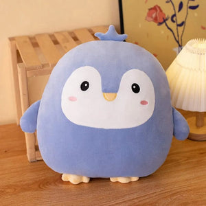 Planet Gates Penguin / 40cm 40cm Cuddly Squishy Penguin Pig Rabbit Panda Crab Kawaii Zoo Animal Plush Pillow Soft Plushie Peluche Doll Kids Birthday Gift