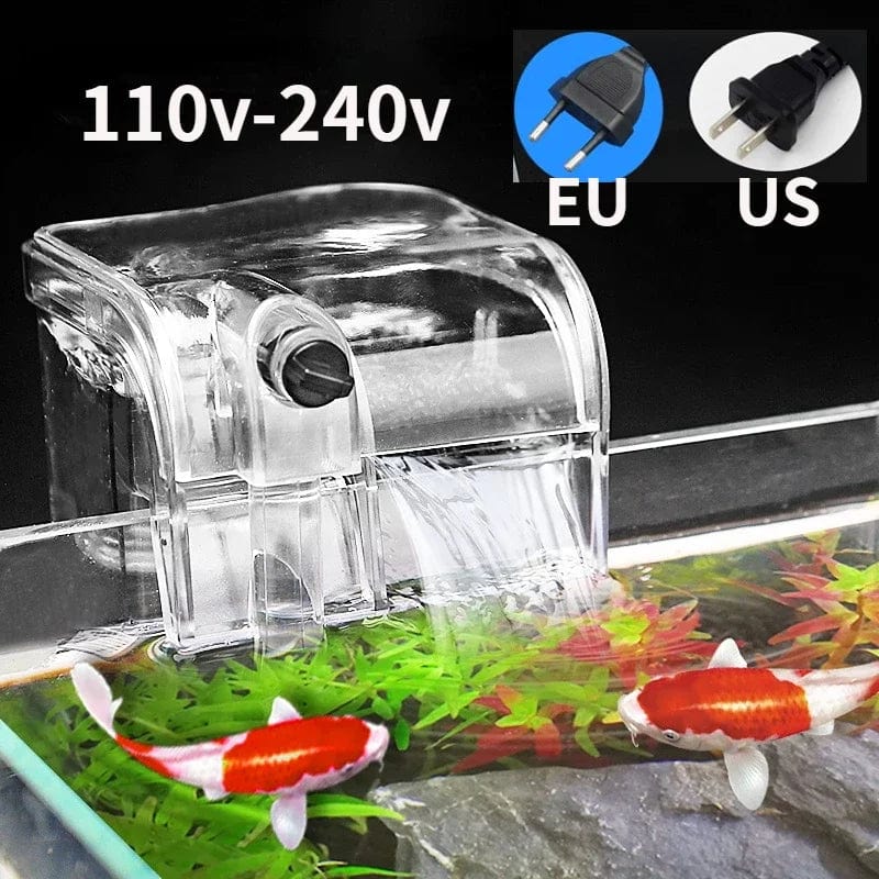 Planet Gates Performance Hang-On The Back Power Filter for Desktop and Betta Aquariums Submersible pump oxygen pump