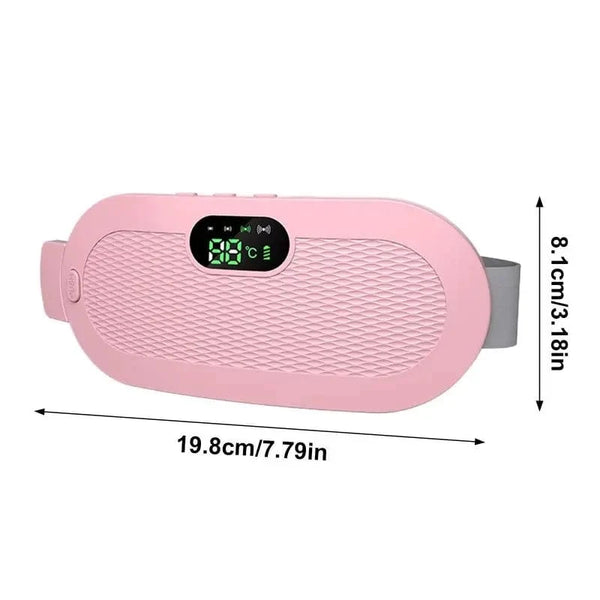 Planet Gates Period Heating Pad Travel Electric Stomach Heating Pad Adjustable Heated Belt With Digital Display 4 Vibration Massage Modes