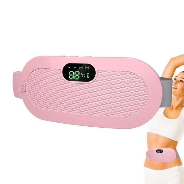 Planet Gates Period Heating Pad Travel Electric Stomach Heating Pad Adjustable Heated Belt With Digital Display 4 Vibration Massage Modes