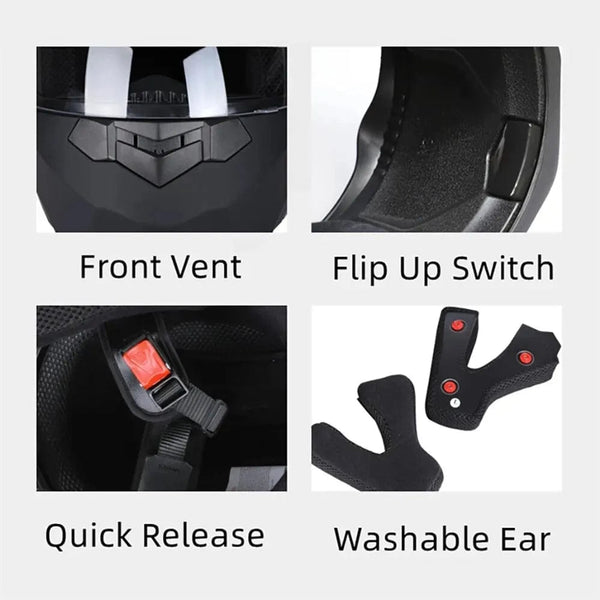 Planet Gates Personalised Dual Lens Flip Up Helmets Motocross Racing Modular Cascos Para Moto Men Women Fashion Full Face Motorcycle Helmet