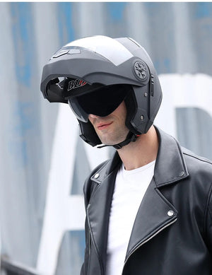 Planet Gates Personalised Dual Lens Flip Up Helmets Motocross Racing Modular Cascos Para Moto Men Women Fashion Full Face Motorcycle Helmet