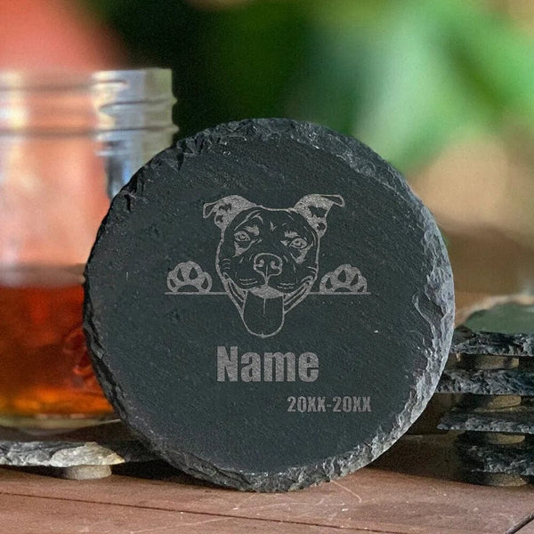 Planet Gates Personalized Pet Memorial Stone Custom Dogs Name Stone for Dog Pets Paw Prints Stones Grave Markers Lost Their Pets Gift