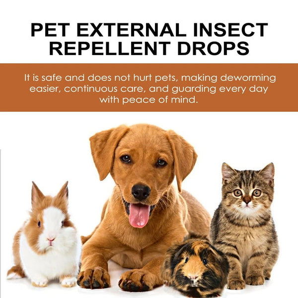 Planet Gates Pet Anti-Flea Drops Mites Insect Repellent for Formula Cats Dogs Flea Removers Flea Lice Killer Spray Anti Itching Care Products
