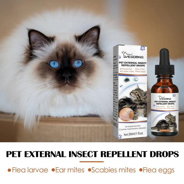 Planet Gates Pet Anti-Flea Drops Mites Insect Repellent for Formula Cats Dogs Flea Removers Flea Lice Killer Spray Anti Itching Care Products