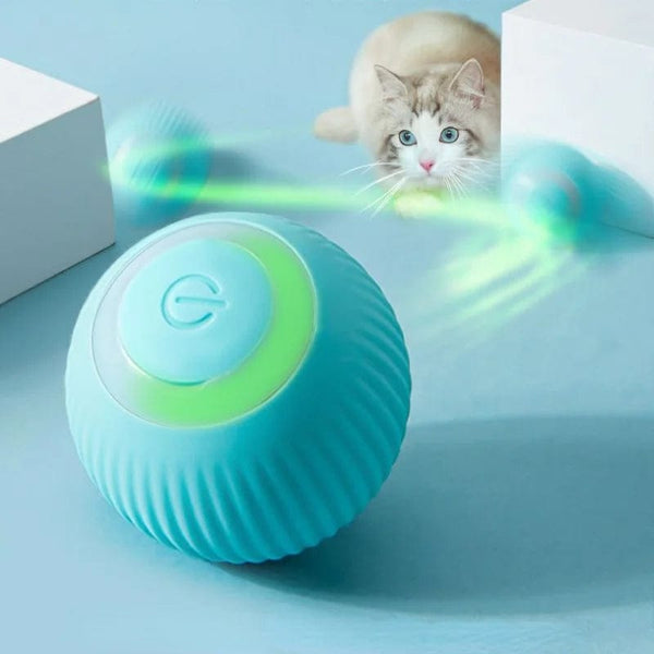 Planet Gates Pet Automatic Rolling Cat Toy Training Self-propelled Kitten Toy Indoor Interactive Play Electric Smart Cat Ball Toy Supplies