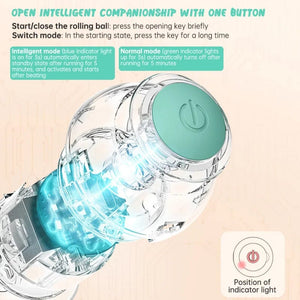 Planet Gates Pet Automatic Rolling Cat Toy Training Self-propelled Kitten Toy Indoor Interactive Play Electric Smart Cat Ball Toy Supplies