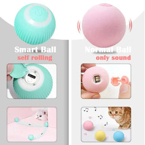 Planet Gates Pet Automatic Rolling Cat Toy Training Self-propelled Kitten Toy Indoor Interactive Play Electric Smart Cat Ball Toy Supplies