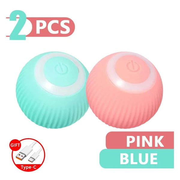 Planet Gates Pet Automatic Rolling Cat Toy Training Self-propelled Kitten Toy Indoor Interactive Play Electric Smart Cat Ball Toy Supplies