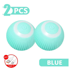 Planet Gates Pet Automatic Rolling Cat Toy Training Self-propelled Kitten Toy Indoor Interactive Play Electric Smart Cat Ball Toy Supplies