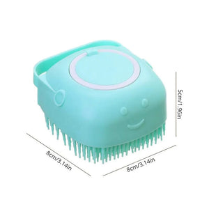 Planet Gates Pet Bathing Brush Soft Silicone Massager Shower Gel Bathing Brush Clean Tools Comb Dog Cat Cleaning Grooming Supplies