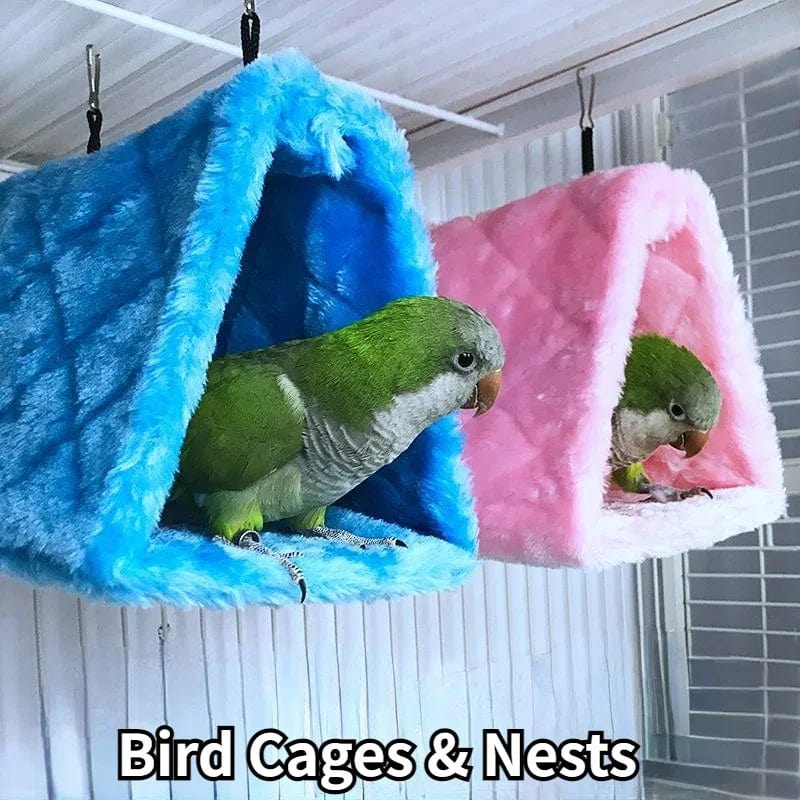 Planet Gates Pet Bird Parrot Cages Warm Hammock Hut Tent Fashion Bed Hanging Cave for Sleeping and Hatching Cage Decoration
