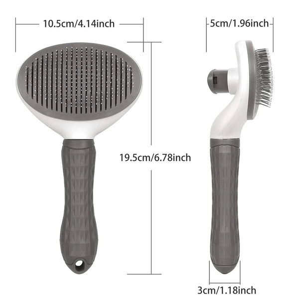 Planet Gates Pet Brush Cat Dog Needle Comb Long Hair Cleaning Stainless Steel Grooming Fleas Ticks Removal Floating Hair Beauty Accessories