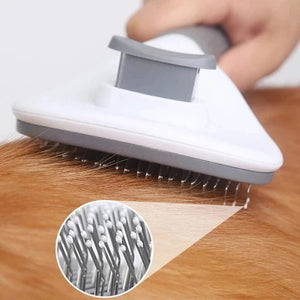 Planet Gates Pet Brush Cat Dog Needle Comb Long Hair Cleaning Stainless Steel Grooming Fleas Ticks Removal Floating Hair Beauty Accessories