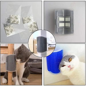 Planet Gates Pet Brush Comb Play Cat Toy Softer Cat Self Groomer Massage Comb with Catnip Cat Face Scratcher for Kitten Puppy Cat Accessories