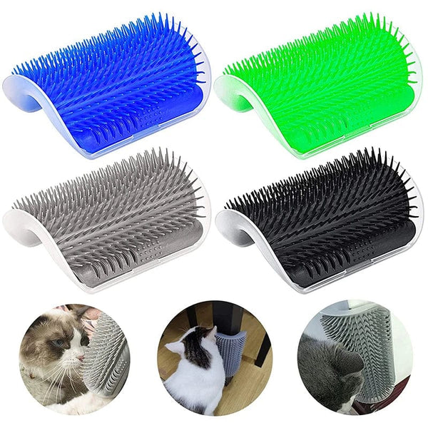 Planet Gates Pet Brush Comb Play Cat Toy Softer Cat Self Groomer Massage Comb with Catnip Cat Face Scratcher for Kitten Puppy Cat Accessories