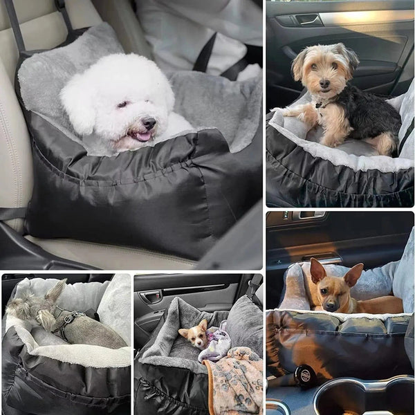 Planet Gates Pet Car Seat for Large Medium Dogs Washable Dog Booster Pet Car Seat Detachable Dog Bed for Car Back Seat Pet Travel Carrier Bed